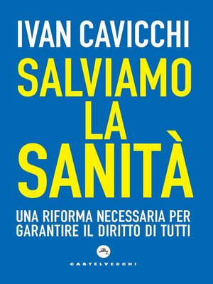 cover image of Salviamo la sanità